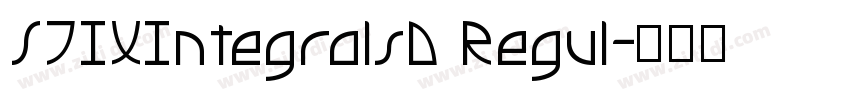 STIXIntegralsD Regul字体转换